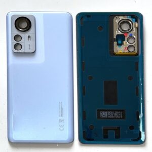 Back Glass Panel for Xiaomi Mi 12 Pro Blue with camera Lens
