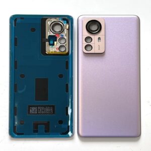 Back Glass Panel for Xiaomi Mi 12 Pro Purple with camera Lens
